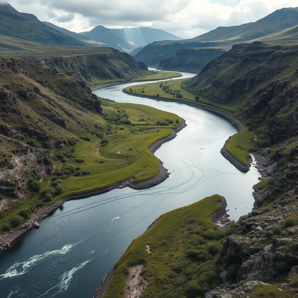 ¿Por qué los ríos no son rectos?