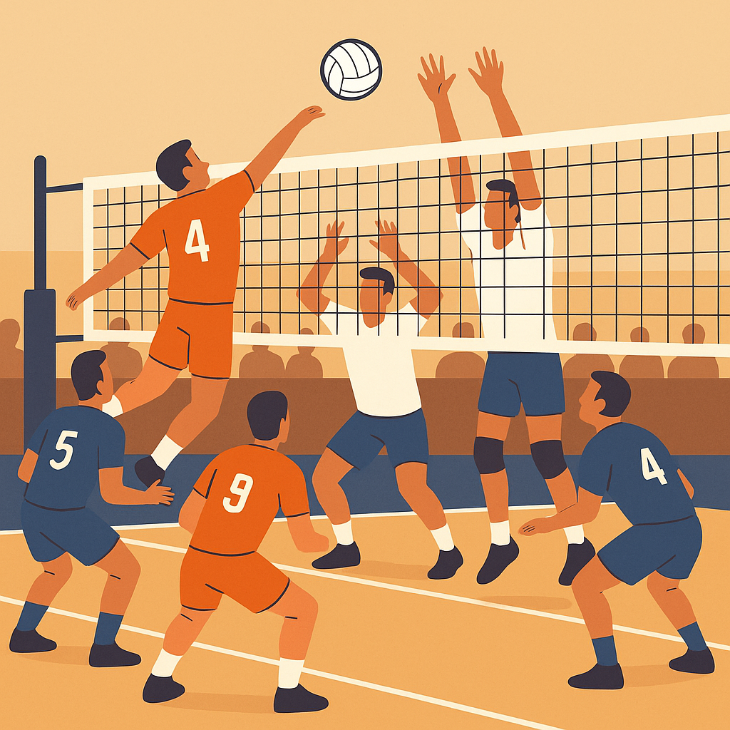 ¿Cuántos sets se juegan en el voleibol?